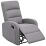 Charlotte Cement Fabric Manual Recliner Chair
