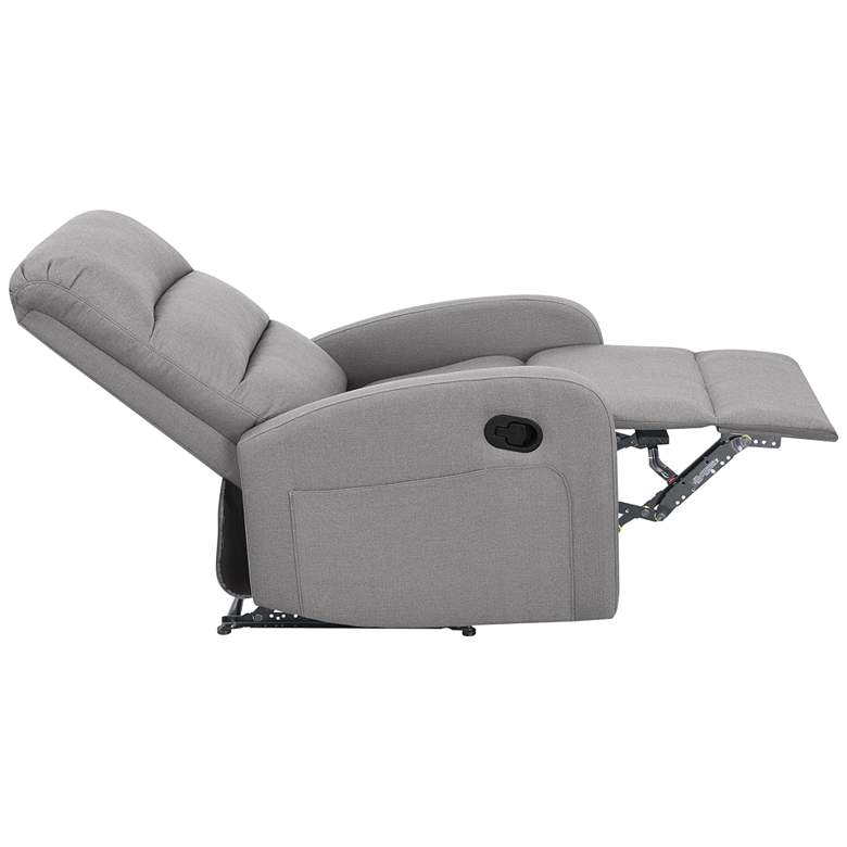 Image 7 Charlotte Cement Fabric Manual Recliner Chair more views