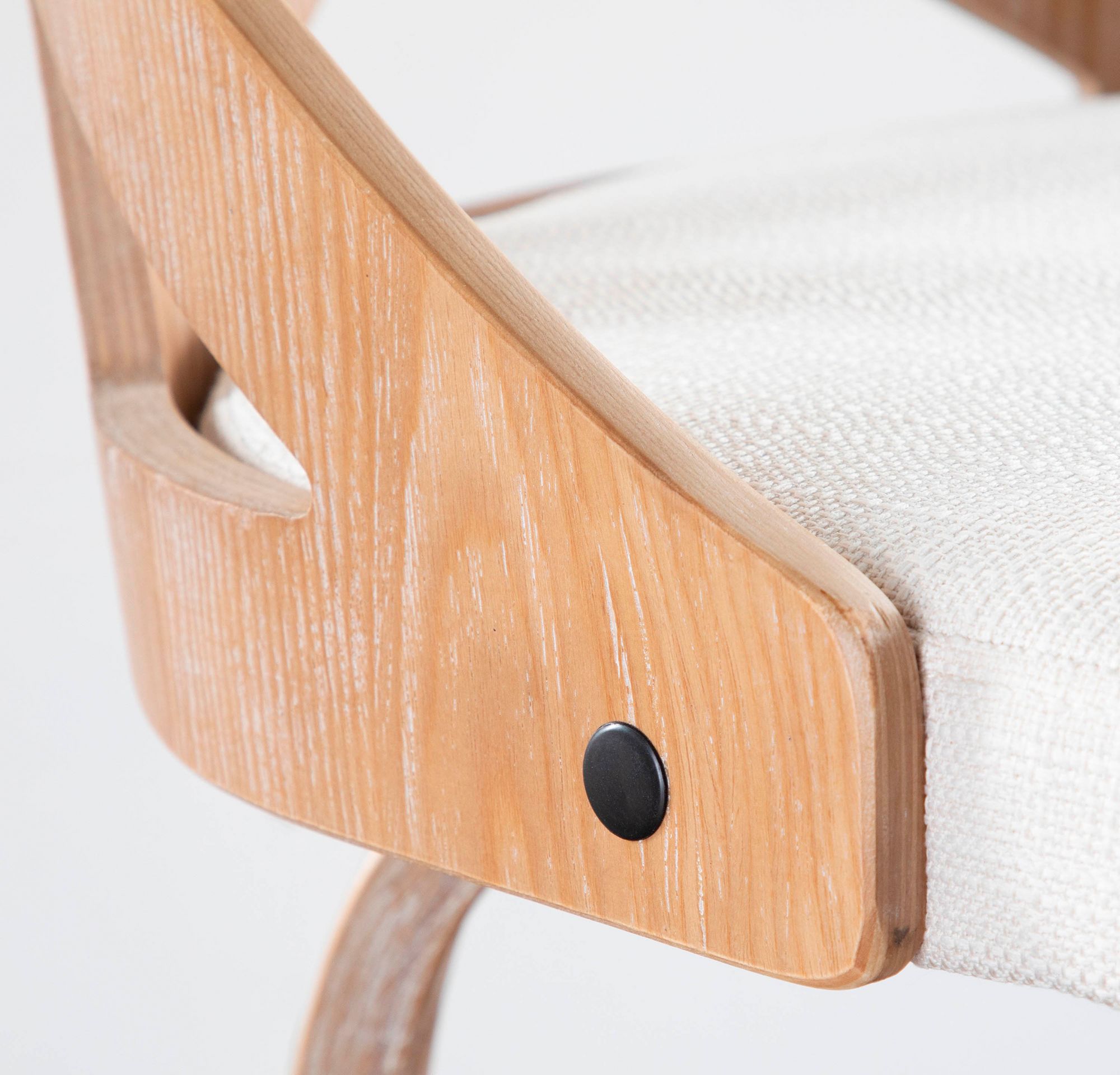 Charlotte Counter Stool Cream Fabric by LumiSource Pair