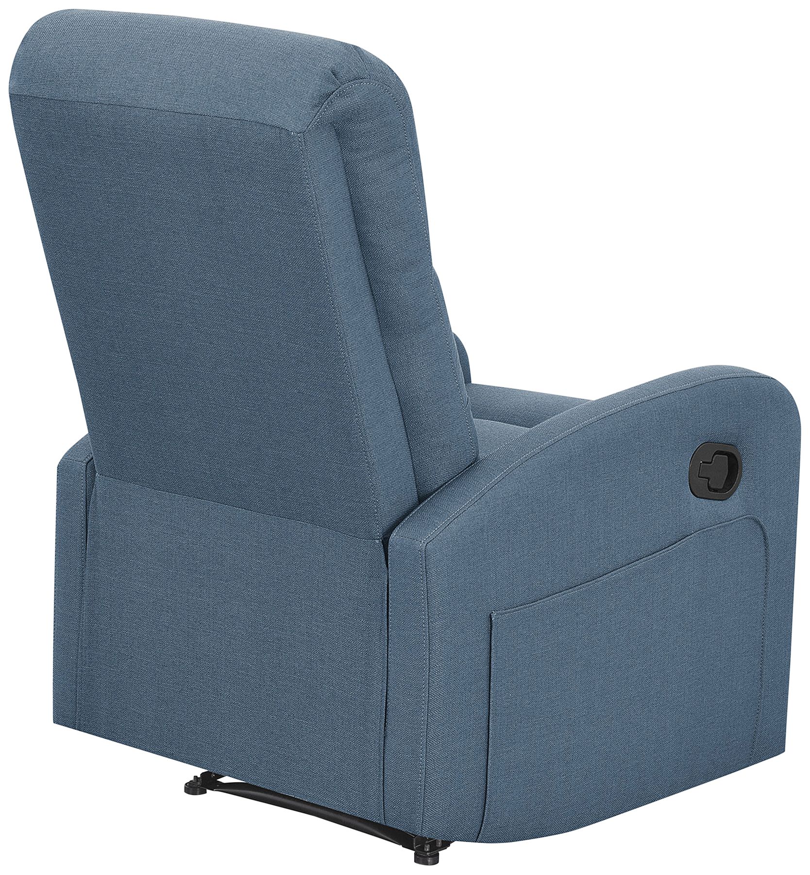 Charlotte Denim Blue Fabric Manual Recliner Chair 183C8 Lamps Plus