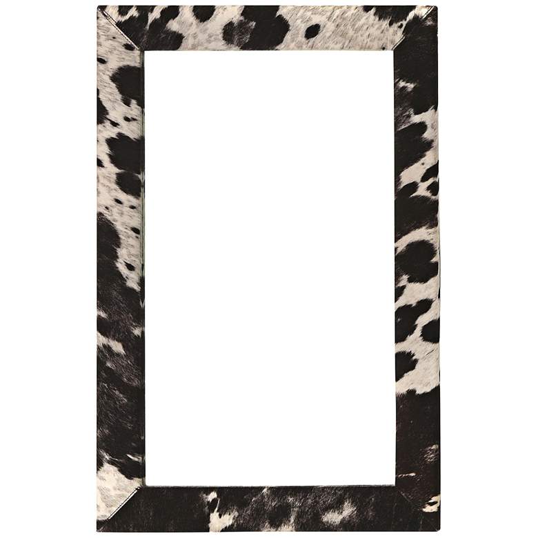 Image 1 Charlotte Gray and Black 24 inch x 36 inch Wall Mirror