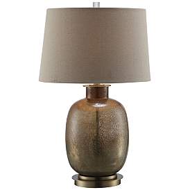 Image1 of Charlotte Mastic Bronze Glass Table Lamp