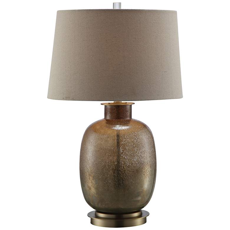 Image 1 Charlotte Mastic Bronze Glass Table Lamp