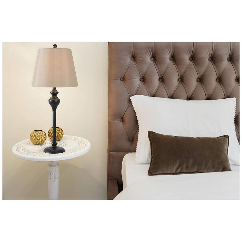Image 4 Charlotte Oil Rubbed Bronze Lamp Set of 3 more views