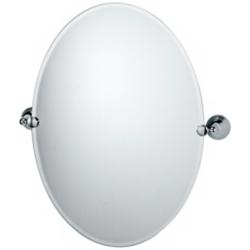 Charlotte Polished Chrome 23" x 26 1/2" Tilt Wall Mirror