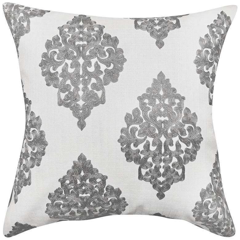 Image 1 Charlotte Slate Woven 20" Square Decorative Pillow
