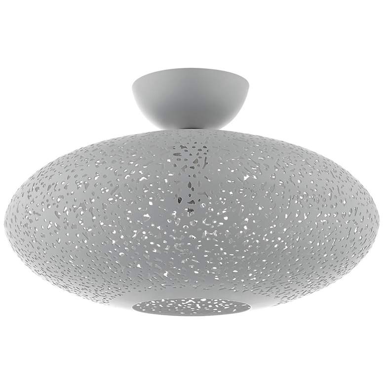 Image 4 Charlton 1 Light Nordic Gray Semi Flush Mount more views