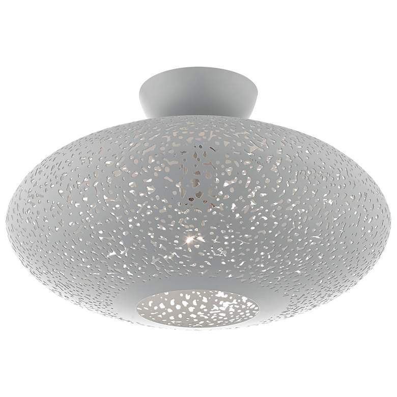 Image 6 Charlton 1 Light Nordic Gray Semi Flush Mount more views
