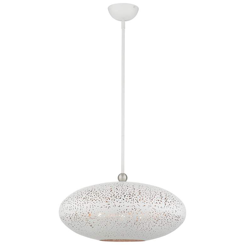 Image 1 Charlton 3 Light White Pendant