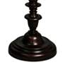 Charlton 61" Bronze Floor Lamp with Taupe Hardback Silk Shade