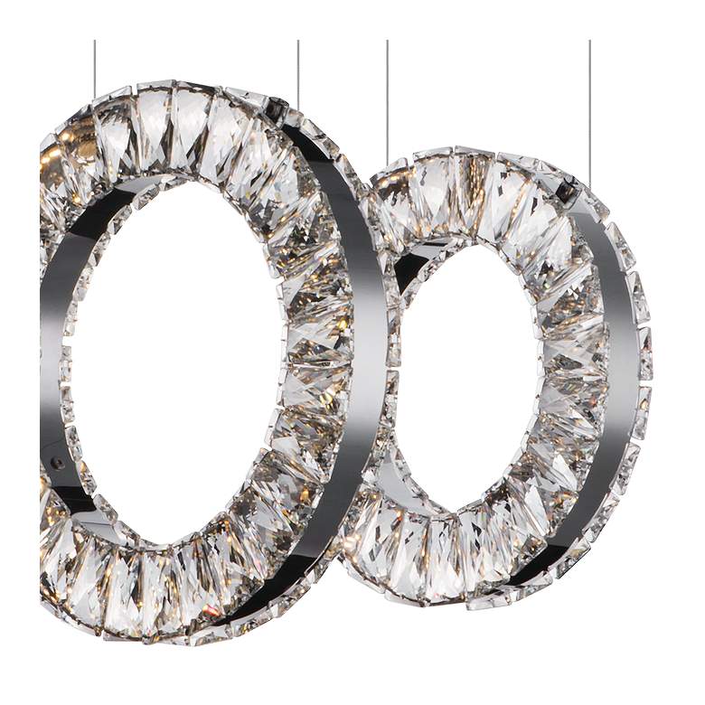 Image 3 Charm 20 1/2" Wide Chrome LED Kitchen Island Light Pendant more views