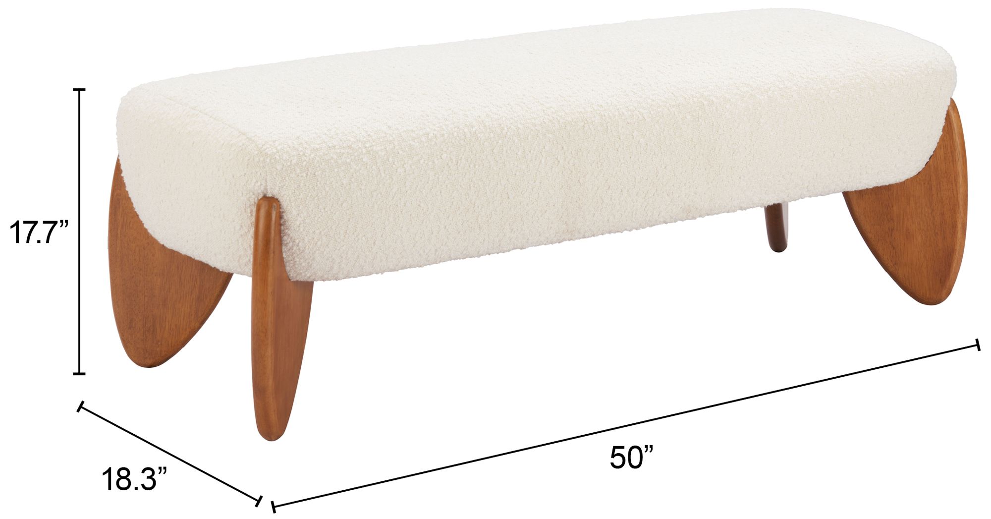 Charm Bench Ivory