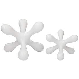Image5 of Charm Matte White Ceramic Decorative Jack Figurines Set of 2 more views