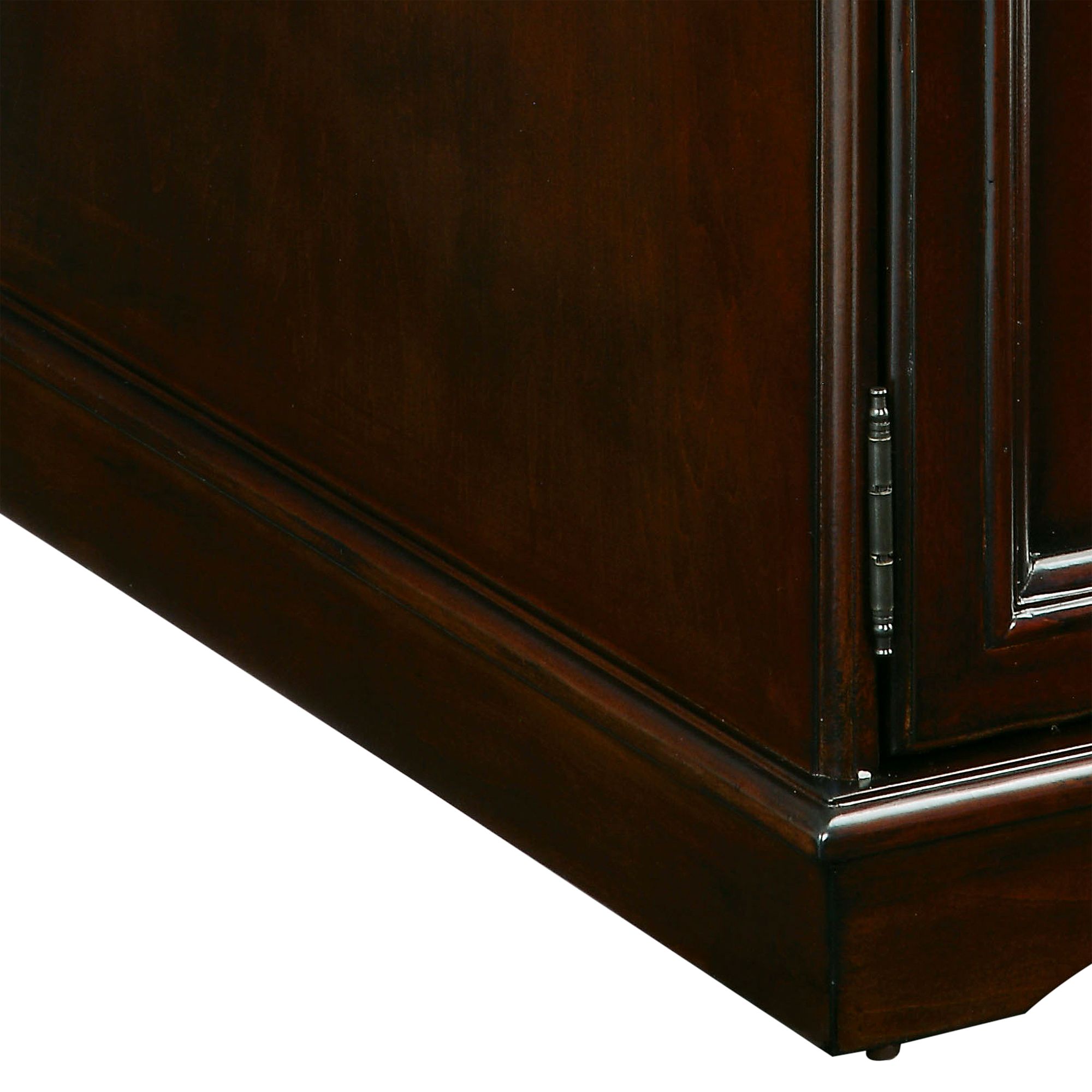 Image 4 Charnock 12"W Cherry Wood End Table with USB Power Outlet more views