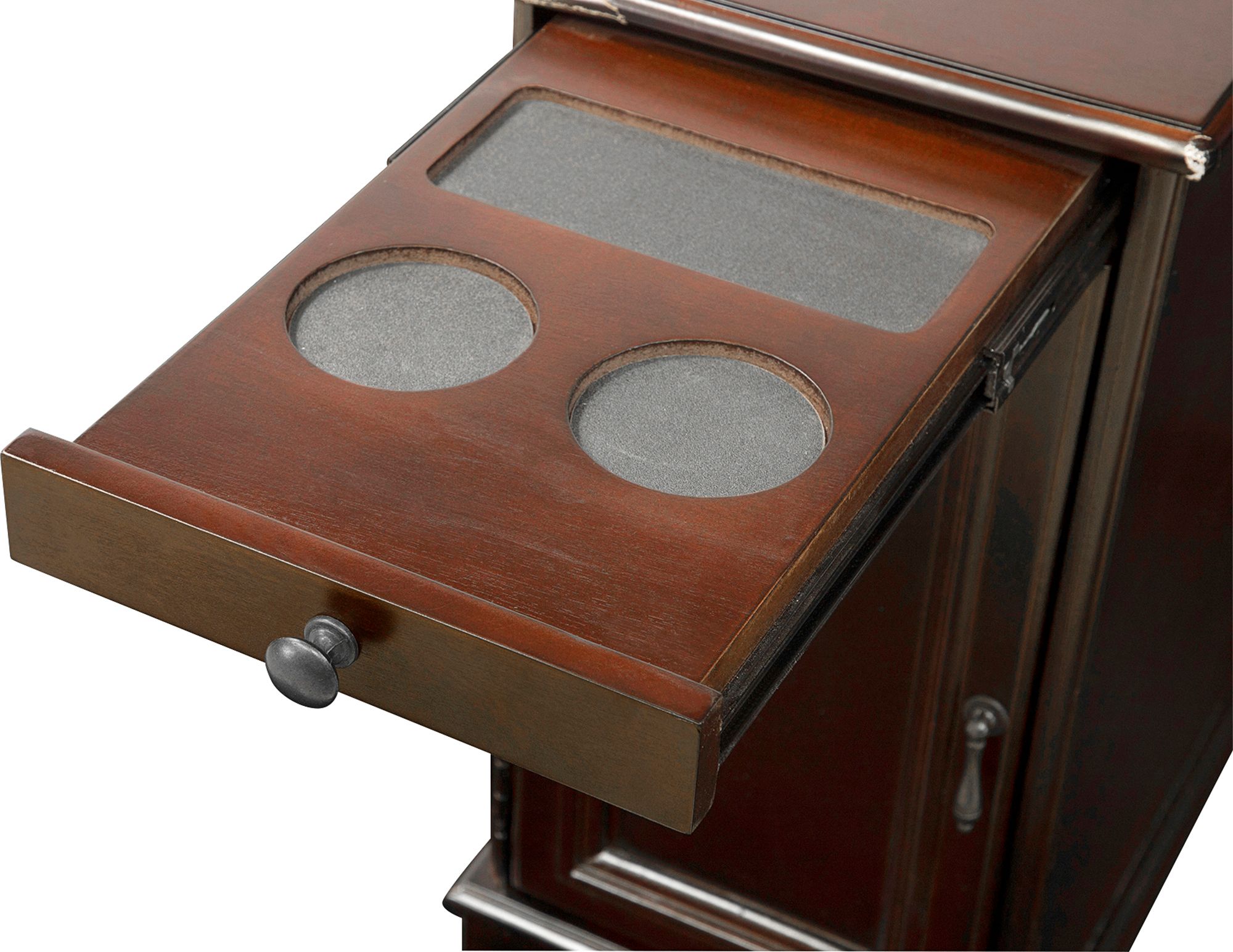 Image 6 Charnock 12"W Cherry Wood End Table with USB Power Outlet more views