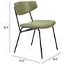 7_Charon Dining Chair (Set of 2) Green more views