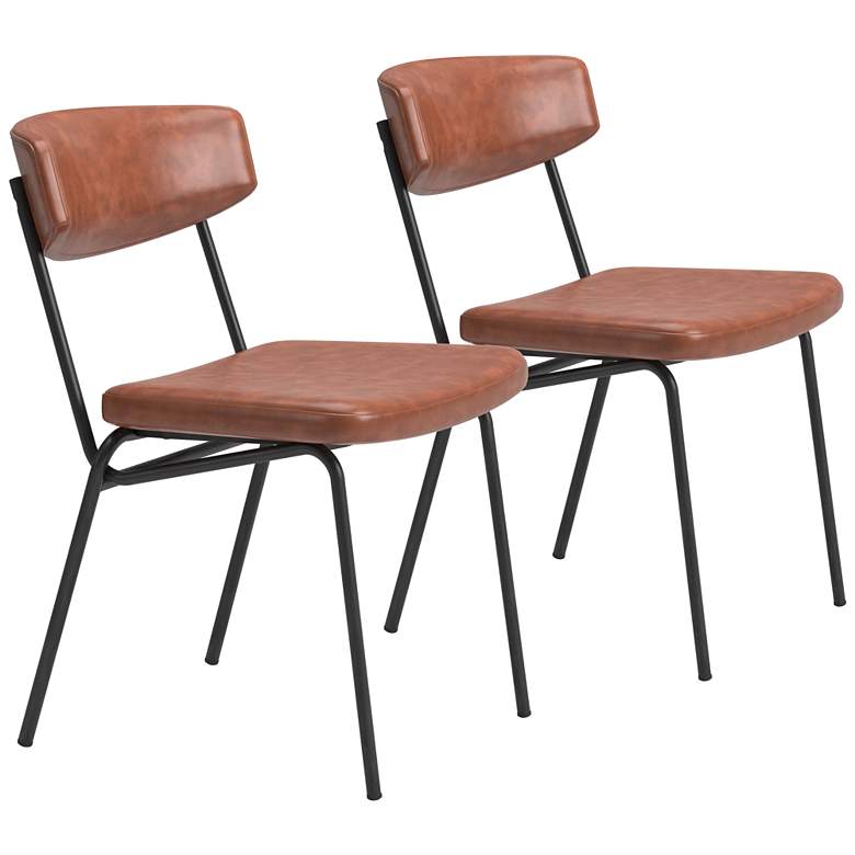 Image 1 Charon Dining Chair (Set of 2) Vintage Brown