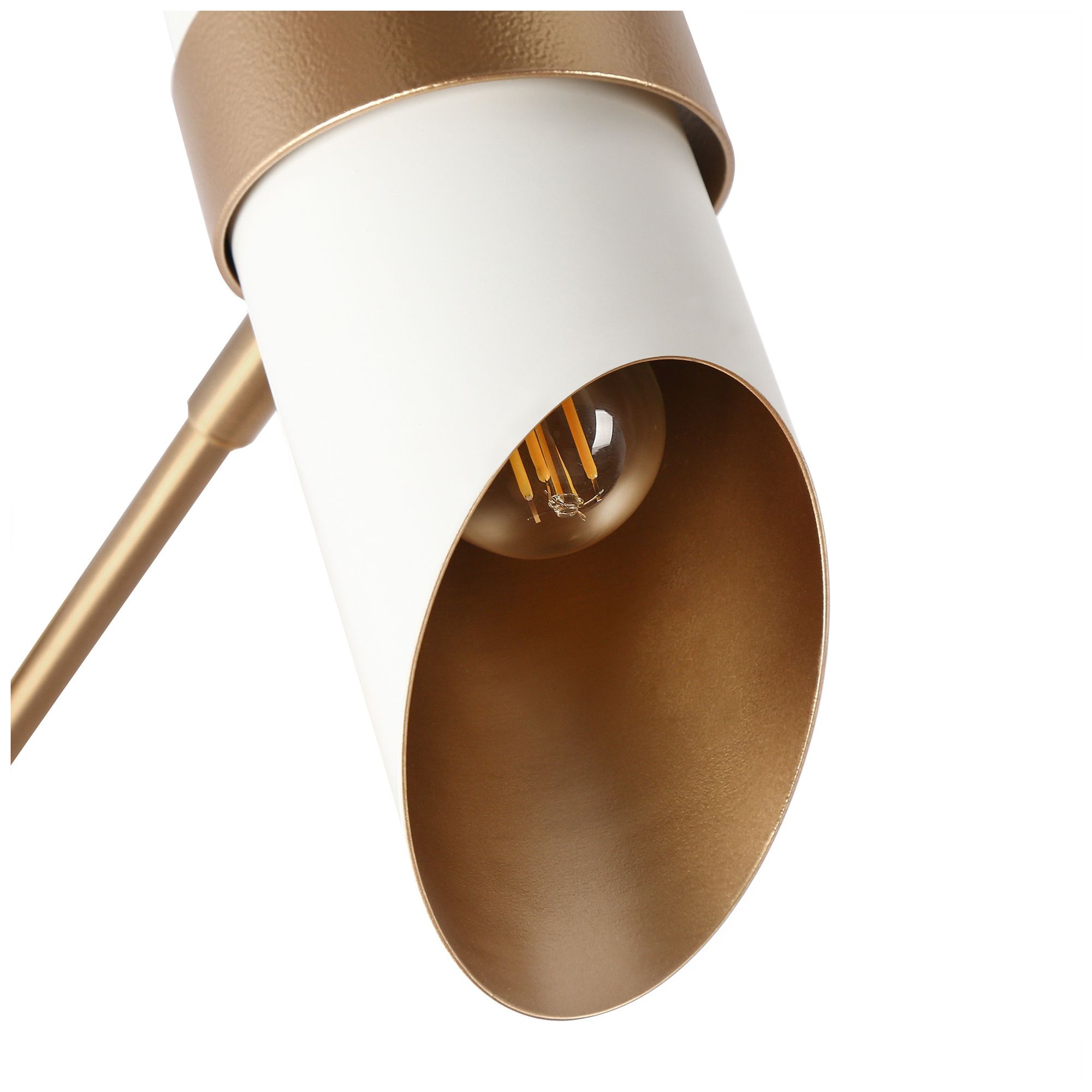 Charonefos 1-Light White Gold Wall Sconces - Made to Order