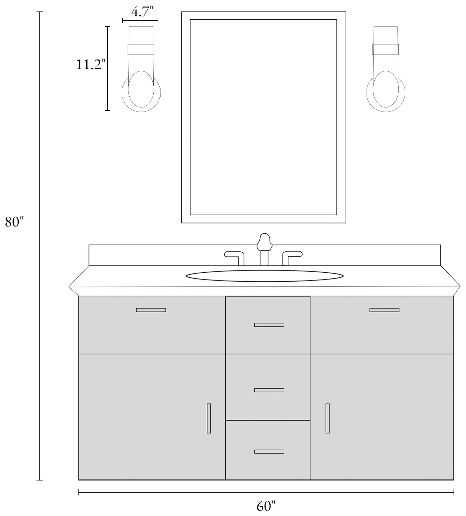 Charonefos 1-Light White Gold Wall Sconces