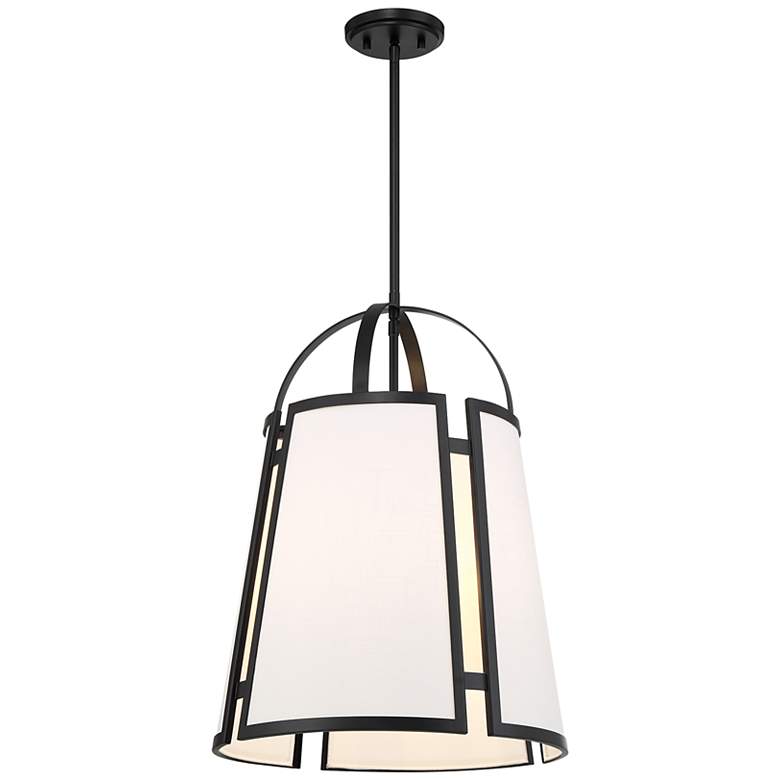 Image 3 Chartwell 4-Light Pendant in Matte Black more views