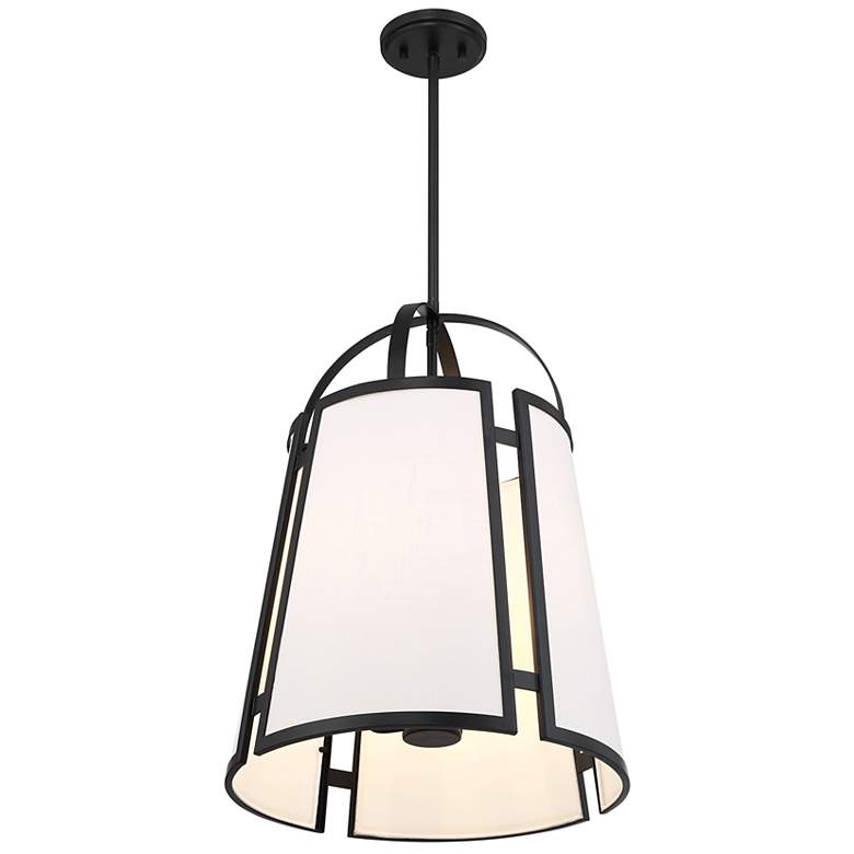 Image 4 Chartwell 4-Light Pendant in Matte Black more views
