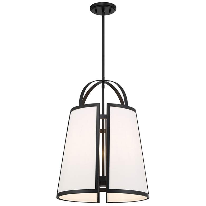 Image 5 Chartwell 4-Light Pendant in Matte Black more views