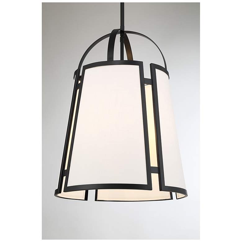 Image 6 Chartwell 4-Light Pendant in Matte Black more views