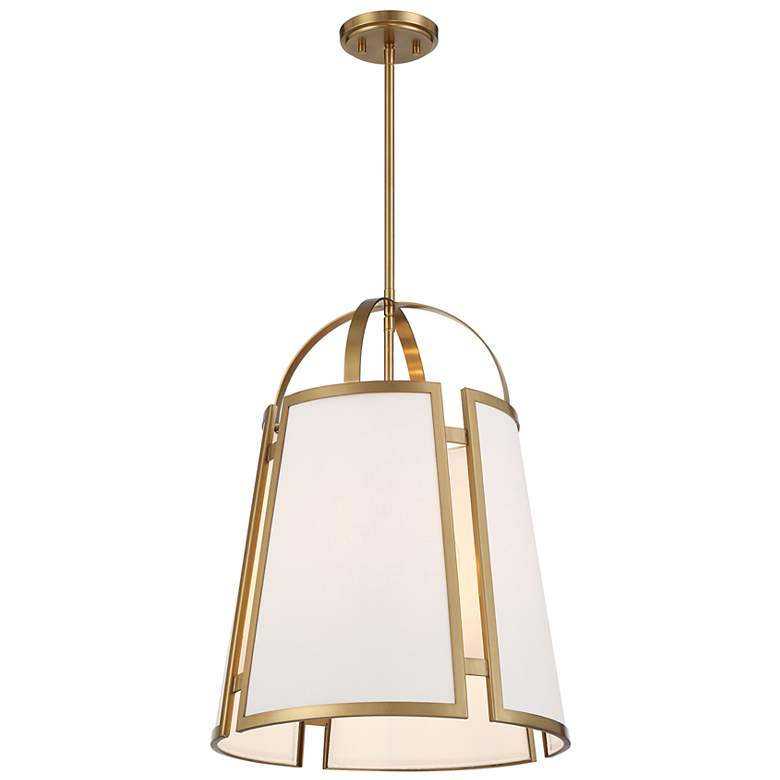 Image 3 Chartwell 4-Light Pendant in Warm Brass more views