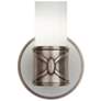 3_Chase 11.5"H Dark Antique Nickel And Polished Cas White Wall Sconce more views