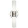 Chase 17" High 2 Light Dark Antique Nickel And White Wall Sconce