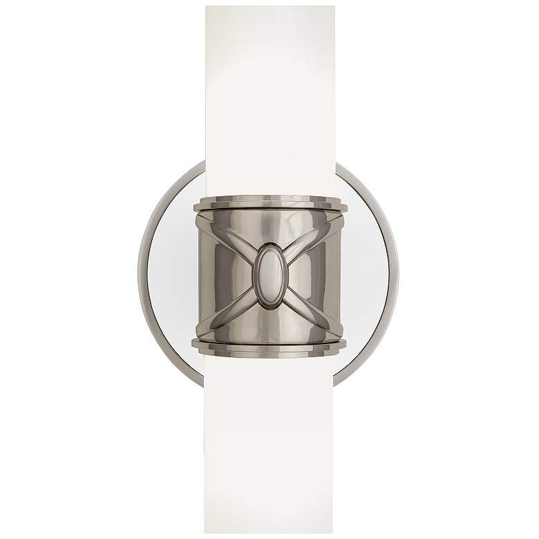 Image 2 Chase 17" High 2 Light Dark Antique Nickel And White Wall Sconce more views