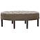 Chase Brown Fabric Tufted Surfboard Ottoman