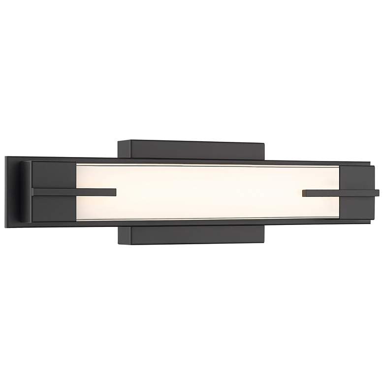 Image 1 Chase by Z-Lite Matte Black LED 18 inch 1 Light Vanity