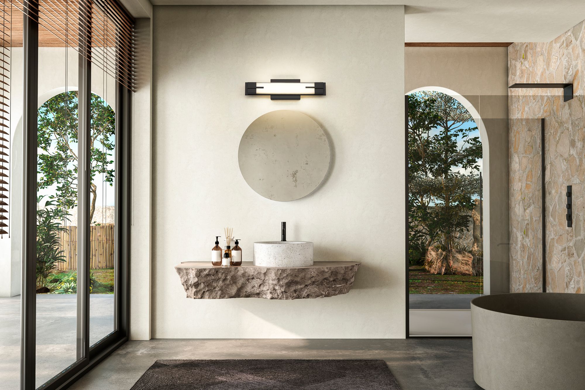 Image 2 Chase by Z-Lite Matte Black LED 18 inch 1 Light Vanity more views