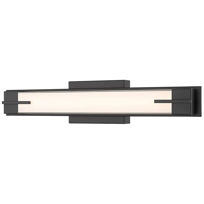 Image 1 Chase by Z-Lite Matte Black LED 23 inch 1 Light Vanity