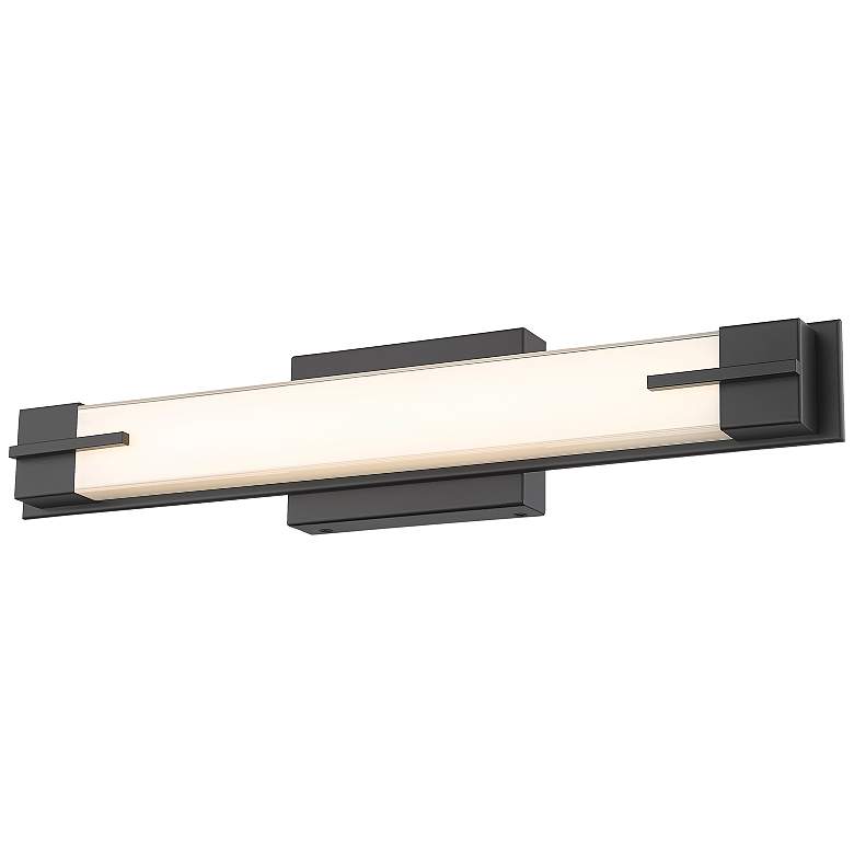 Image 4 Chase by Z-Lite Matte Black LED 23 inch 1 Light Vanity more views