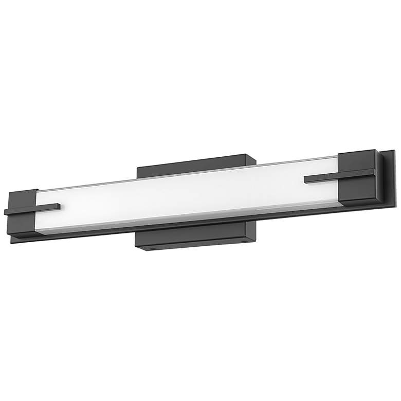 Image 7 Chase by Z-Lite Matte Black LED 23 inch 1 Light Vanity more views