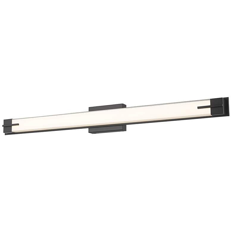 Image 5 Chase by Z-Lite Matte Black LED 43 inch 1 Light Vanity more views