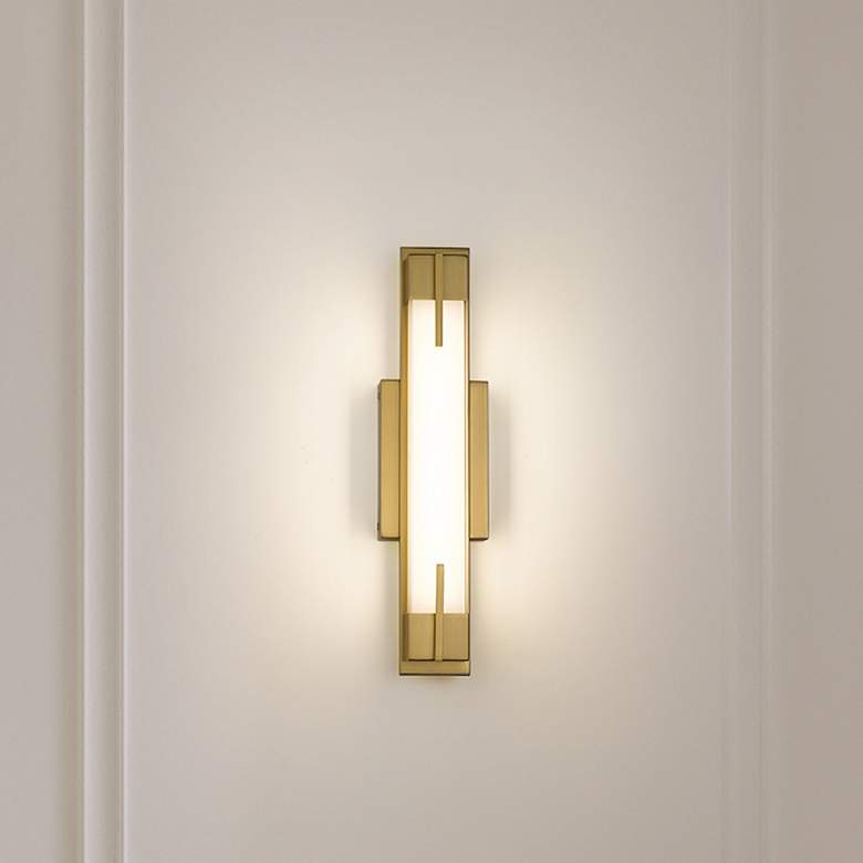 Image 1 Chase by Z-Lite Modern Gold LED 18 inch 1 Light Vanity