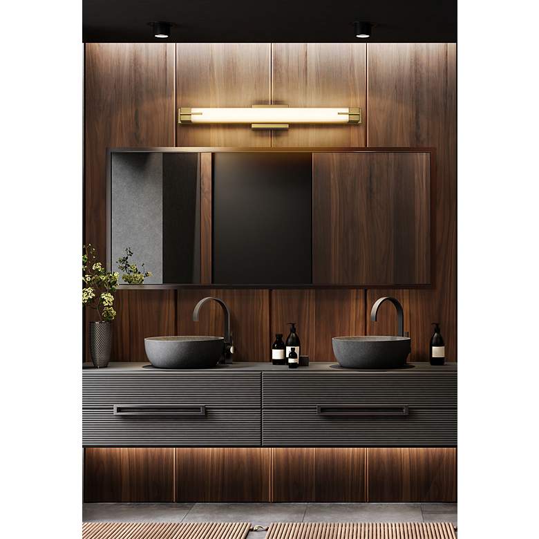 Image 3 Chase by Z-Lite Modern Gold LED 33 inch 1 Light Vanity more views