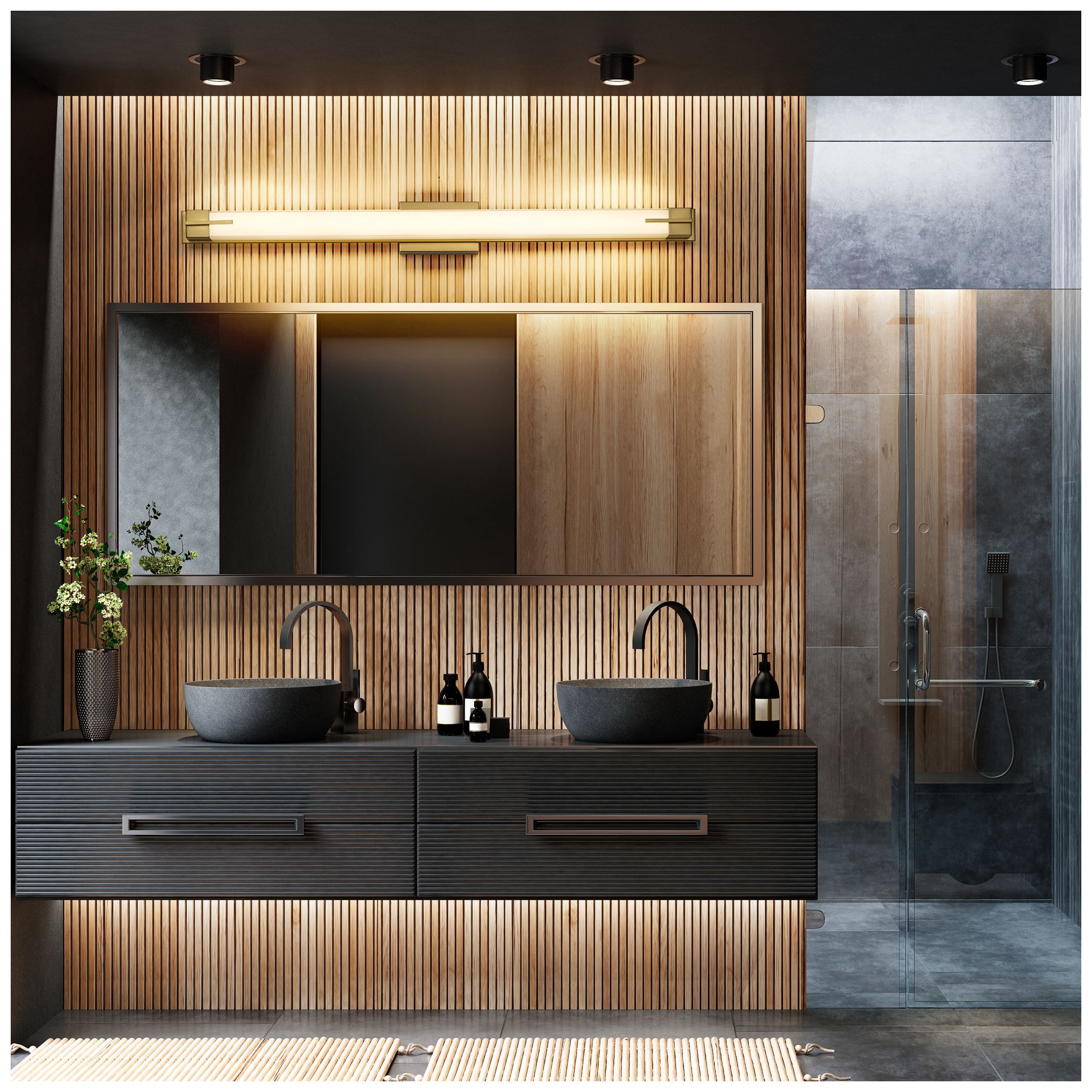 Image 2 Chase by Z-Lite Modern Gold LED 43 inch 1 Light Vanity more views
