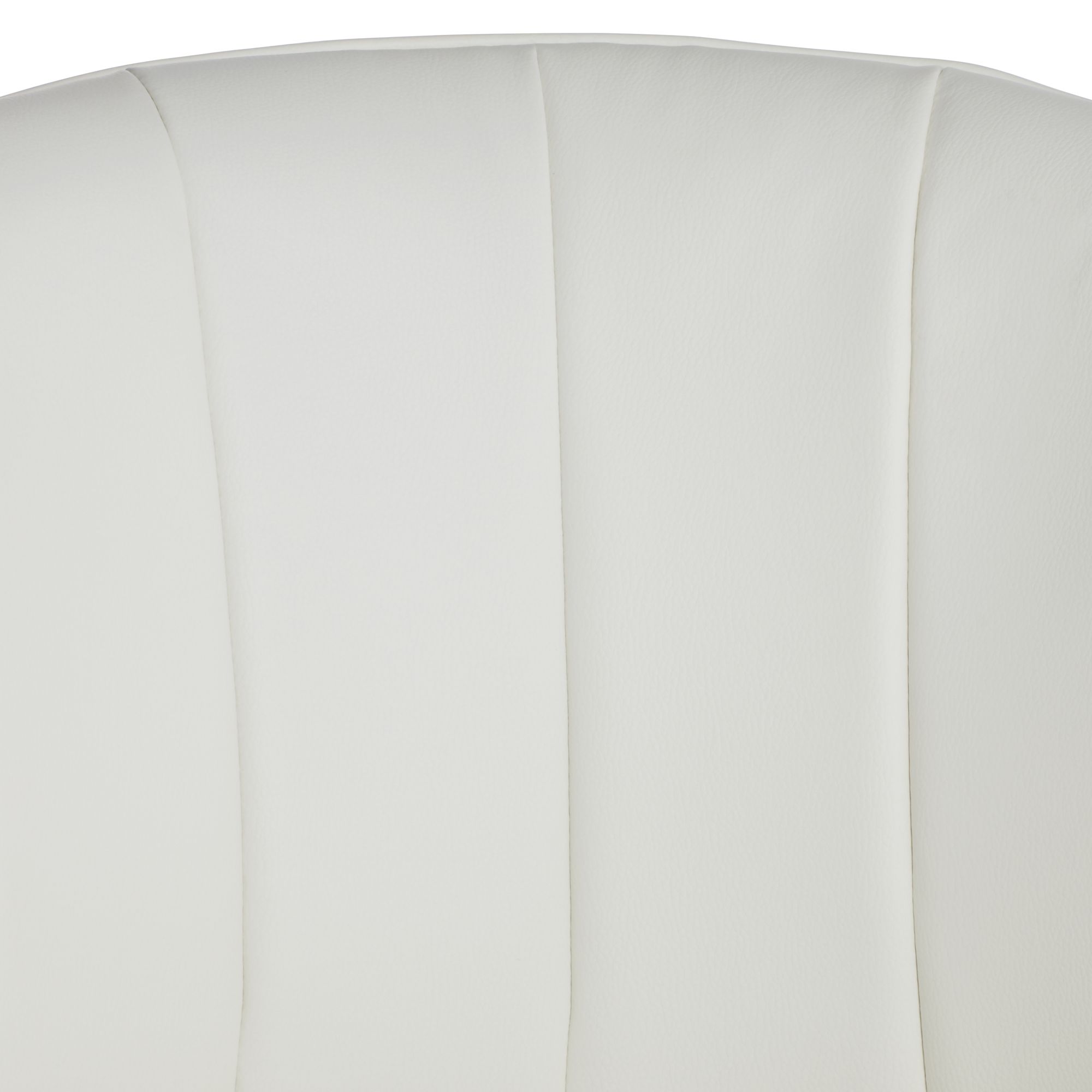 Image 3 Chase White Faux Leather Swivel Adjustable Bar Stool more views