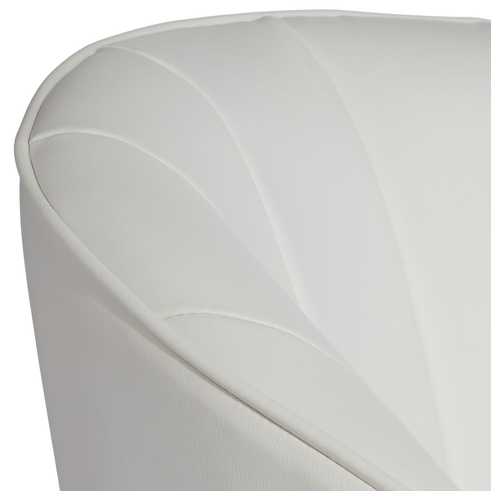 Image 4 Chase White Faux Leather Swivel Adjustable Bar Stool more views