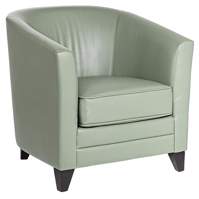 Image 1 Chasen Cloud Green Bonded Leather Club Chair