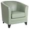 Chasen Cloud Green Bonded Leather Club Chair