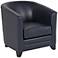 Chasen Marina Blue Bonded Leather Club Chair