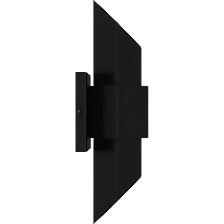 Image 4 Chasm Integrated LED Matte Black Gold Outdoor Wall Lantern more views