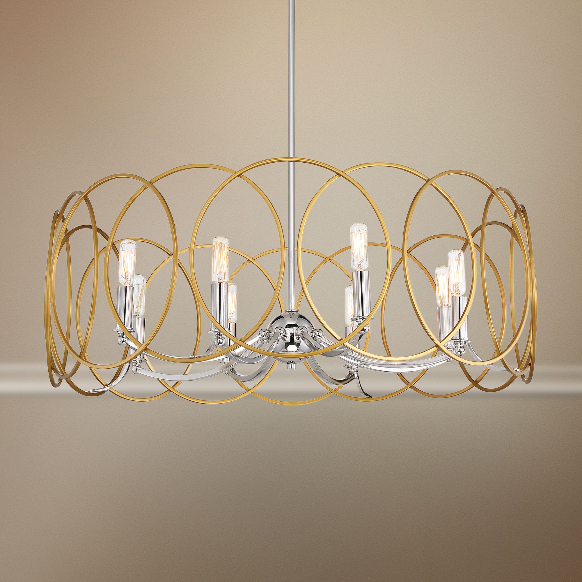 gold and silver light fixtures