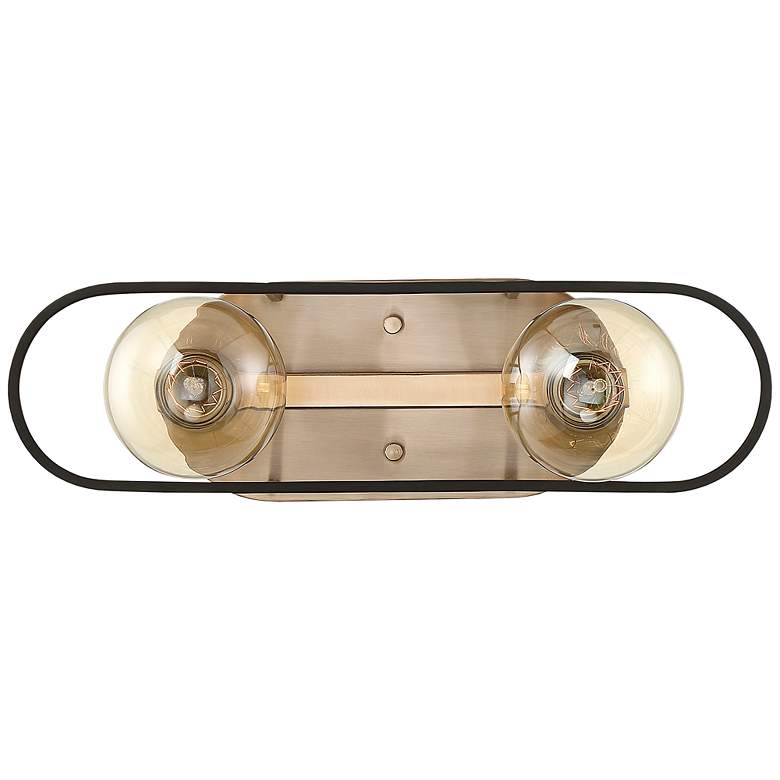 Image 1 Chassis; 2 Light; Vanity; Copper Brushed Brass Finish w/ Matte Black Frame