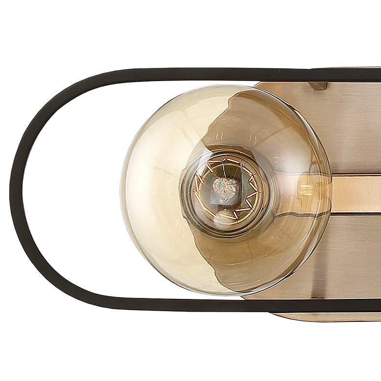 Image 2 Chassis; 2 Light; Vanity; Copper Brushed Brass Finish w/ Matte Black Frame more views